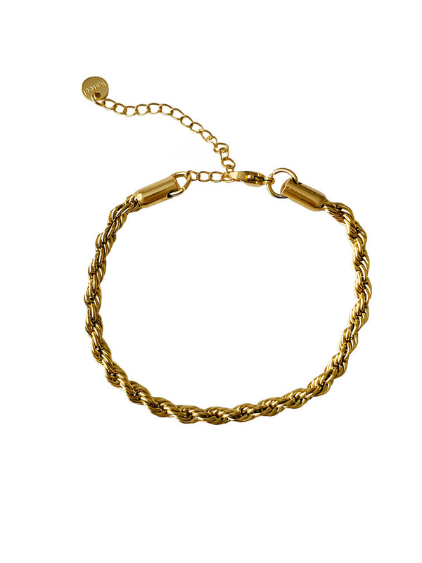 Gold Plated Braided Bracelet